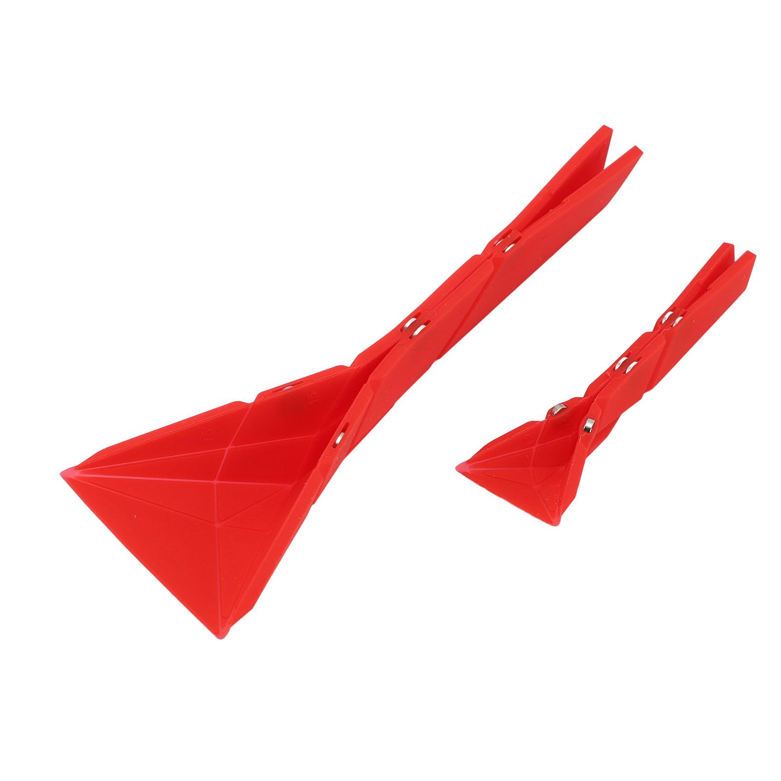 

2PCS Flat Measuring Spoons 3 in 1 Polygons Folding Kitchen Spoon Tool for Dry and Wet Ingredients