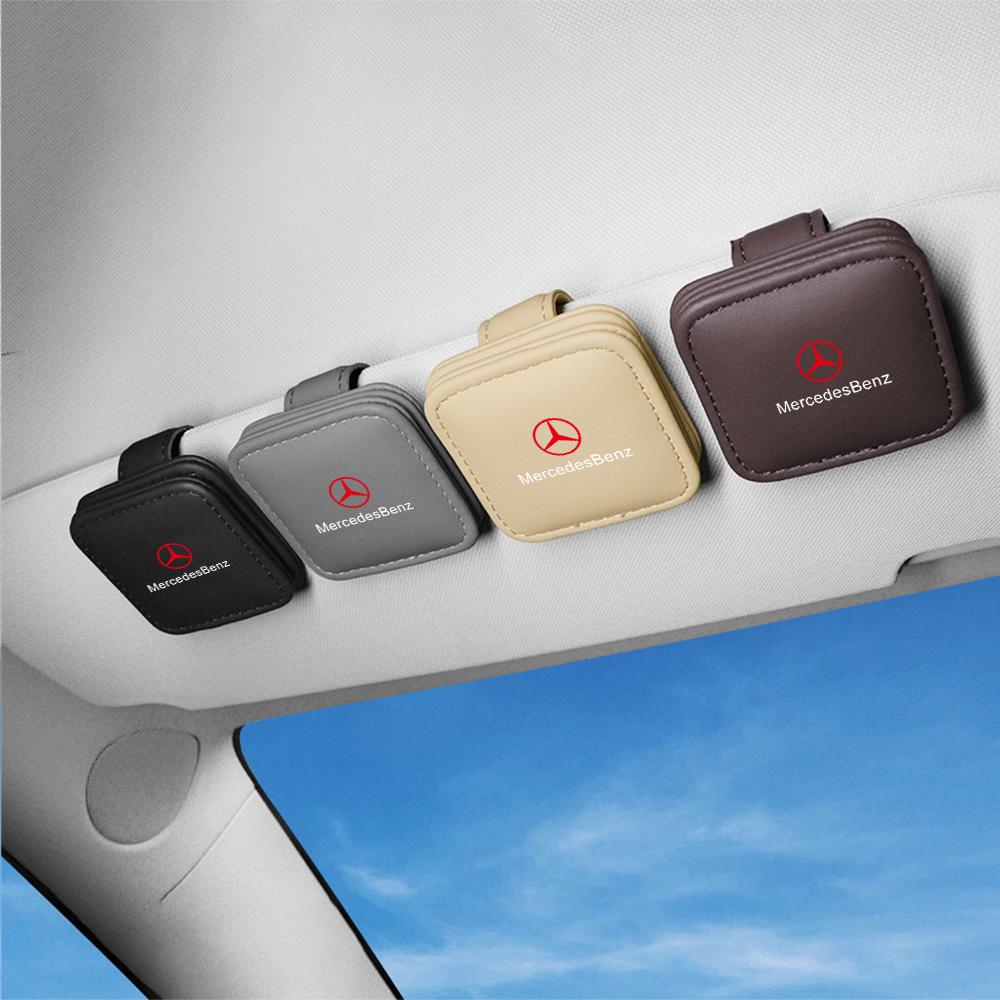 Car Portable Glasses Holder Storage Clip Auto Interior Accessories For Mercedes Benz W204 W205 W212 W213 W221 W177 W246 GLA GLC