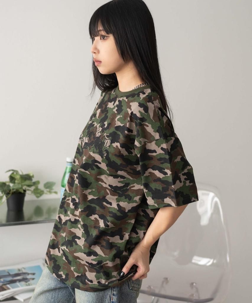 WEGO Short Sleeve Vintage Graphic Oversized Summer Size Pattern 1 Women's T-Shirt, Print, Shirt, Top, F,