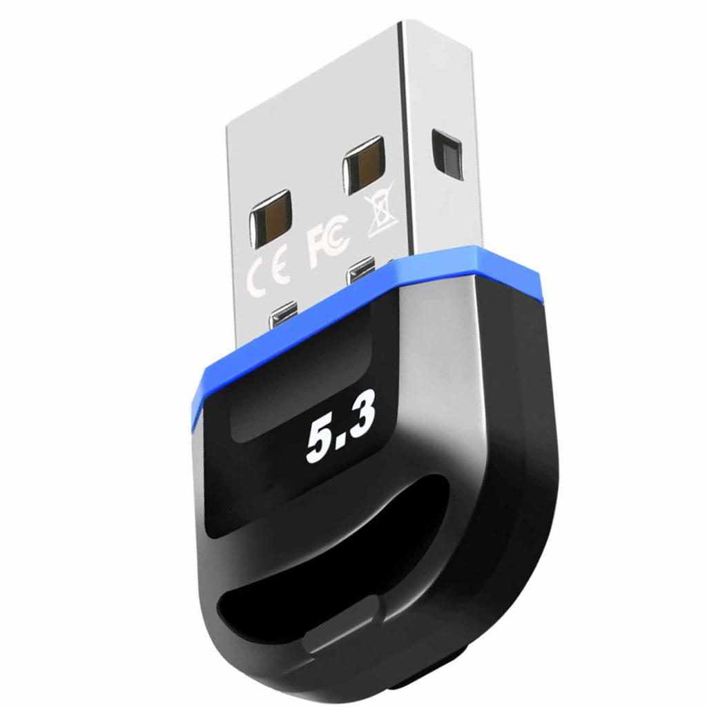 Bluetooth USB Adapter Driver Free Fast Data Transfer Bluetooth 5.3 Dongle Transmitter Receiver for