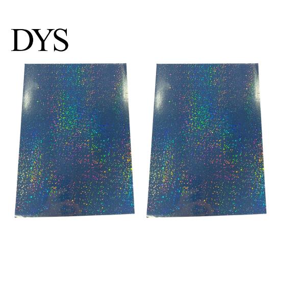 Rainbow Shimmer Laminating Roll 2PCS Holographic Film, with Shimmering Effect, Waterproof Sheets Scratch-Proof Precoated for Cards And DIY Projects
