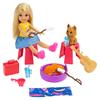 Barbie [Nur online] Chelsea und eine lustige Campinggitarre und ein Set süßer Autos und Anhänger (mit Puppe) [Anziehpuppe] [ab 3 Jahren] FXG90
