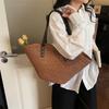 2026 New Straw Bag Women Large Capacity Shoulder Bag Summer Beach Vacation Style Versatile Commuter Women's Handbag Casual Tote