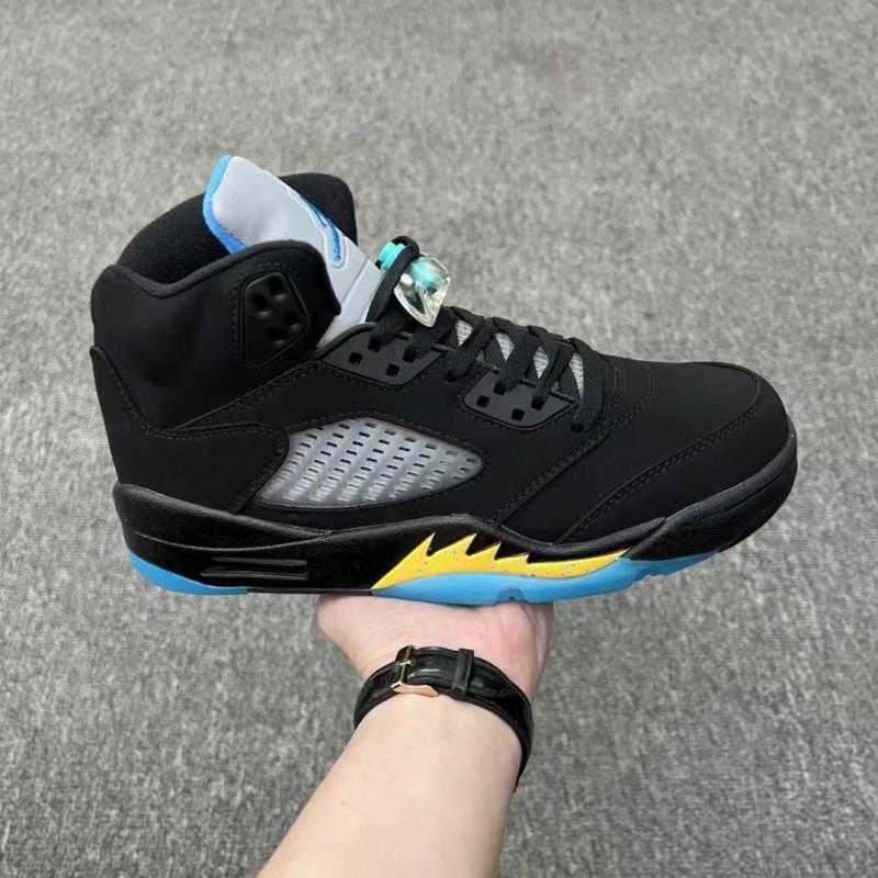 Men Women Basketball Shoes Low Top Synthetic Leather Breathable Outdoor Court Sneakers AJ5 Style