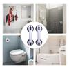 2pcs Curved Shower Grab Bar Double Lock Shower Support Bar 2 Pack Shower Handle  Elderly