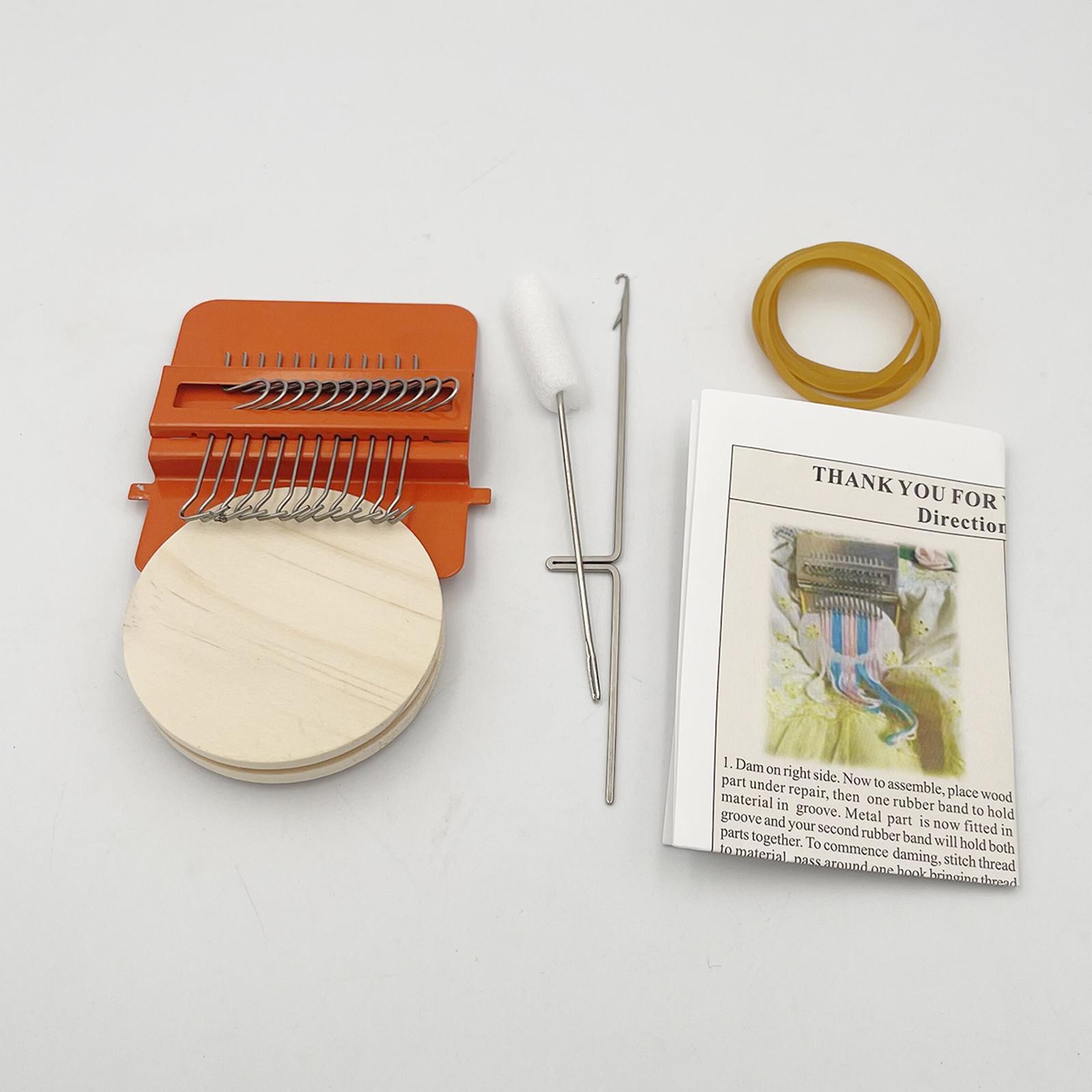 

Small Weaving Loom,Speedweave Darning Type Weave Tool Weaving 14/12 Hooks