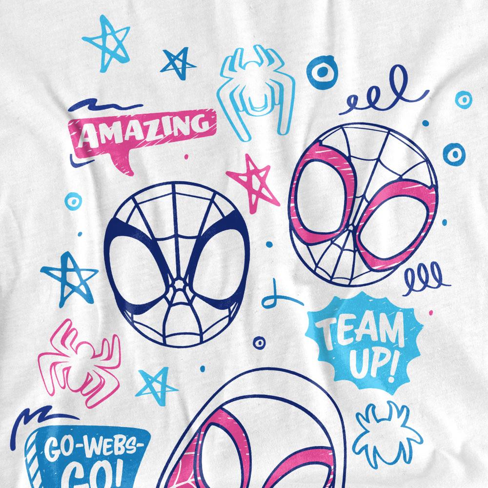 Spidey And His Amazing Friends Childrens/Kids Doodle T-Shirt