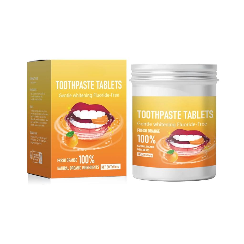 30pcs Mint Flavors Solid Toothpaste Tablet Remove Bad Breath Smoke Stains Fresh Breath Combating Tooth Decay Oral Hygiene Care