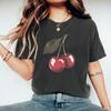 Vintage Cherry Shirt Tee Fruit Tshirt Summer Women T-shirts Casual Short Sleeve Tshirts Cherry Lover Gift Retro Women Clothes