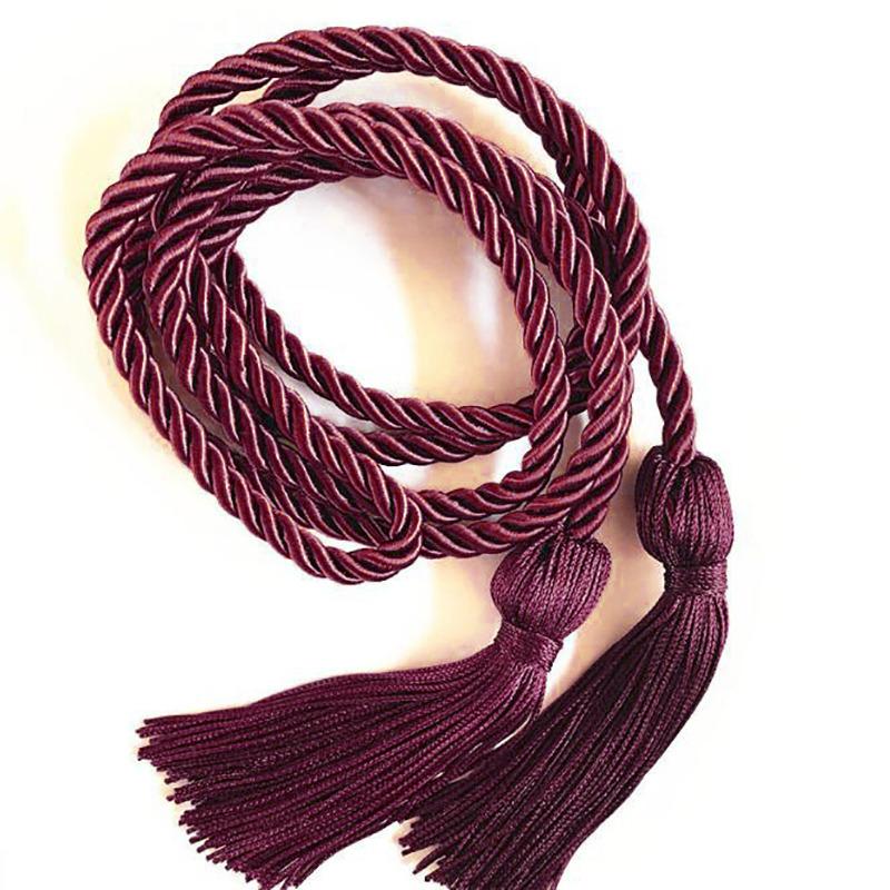 1/2pcs Graduation Honor Cords Craft Braided Tassels Drawstring Rope Polyester Yarn Honor Cord Graduation Students Bachelor Gown