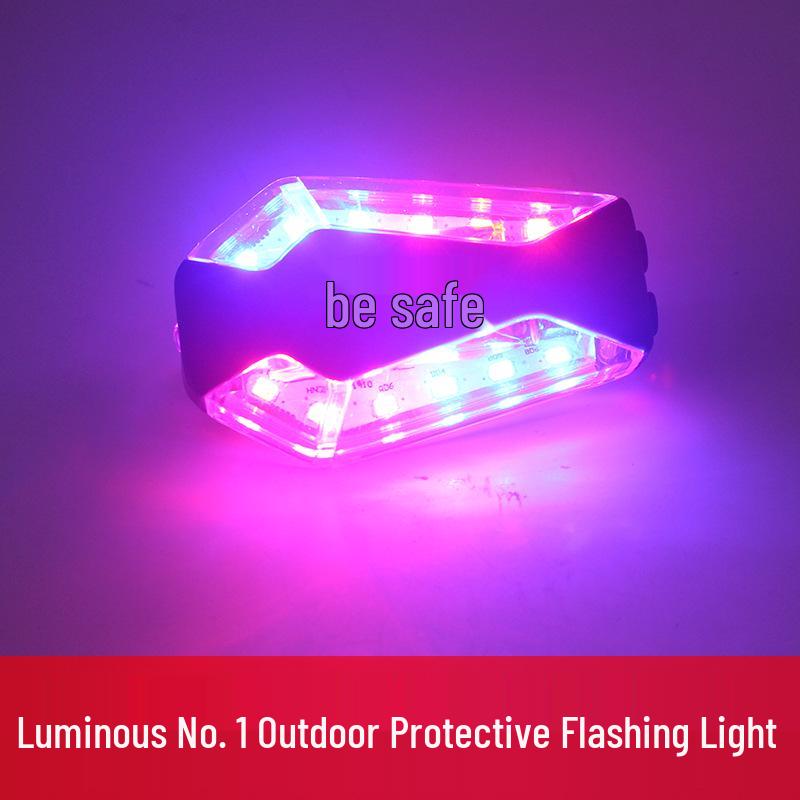 HN-JD26 Multi-Functional Strobe Shoulder Light: Red & Blue Flashing Security Warning for Night Patrol. Safety Warning