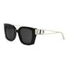 Solid Color Design Acetate Butterfly Sunglasses Women Sunglasses Black 30MONTAIGNES13I