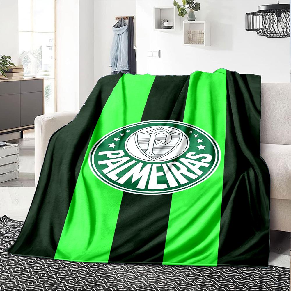 Palmeiras Theme Printed Blanket - Perfect for Couch, Bed, Travel & Outdoor Use | Machine Washable, Cozy & Durable.
