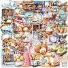 50 Transparent Ins Baking Sticker Pack Waterproof Transparent PET Manual Decorative Guitar Notebook