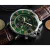 [Salvatore Marra] Watch Green Chronograph 100m Waterproof Men's Business Formal