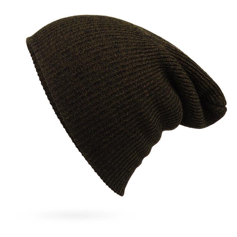 Men Unisex Women Knit Baggy Beanie Winter Hat Ski Slouchy Chic Knitted Cap Skull