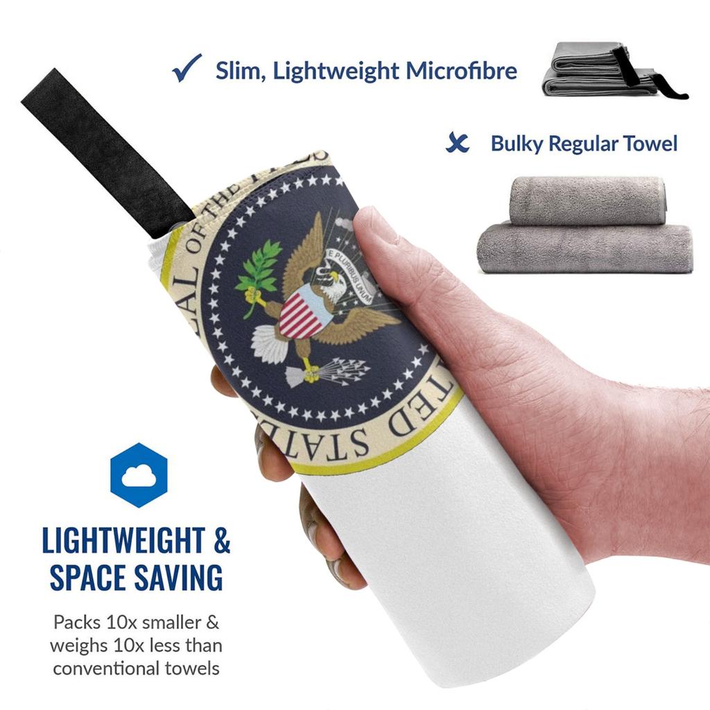 Seal Of The President Of The United States Beach Towel Soft Microfiber Quick Dry Absorbent Quick Towels For Yoga