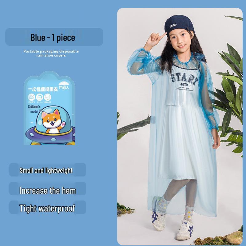 Thickened Waterproof Non-Slip Reusable Rain Shoe Covers for Adults & Children