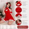 Santa Hat Christmas Dress Set Gold Velvet Christmas Perform Costume Bunny Girl Costume  Xmas Suit