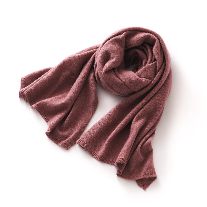 Unisex Cashmere Scarf: Cozy Autumn Winter Knit Neck Gaiter & Shawl 180*60 cm