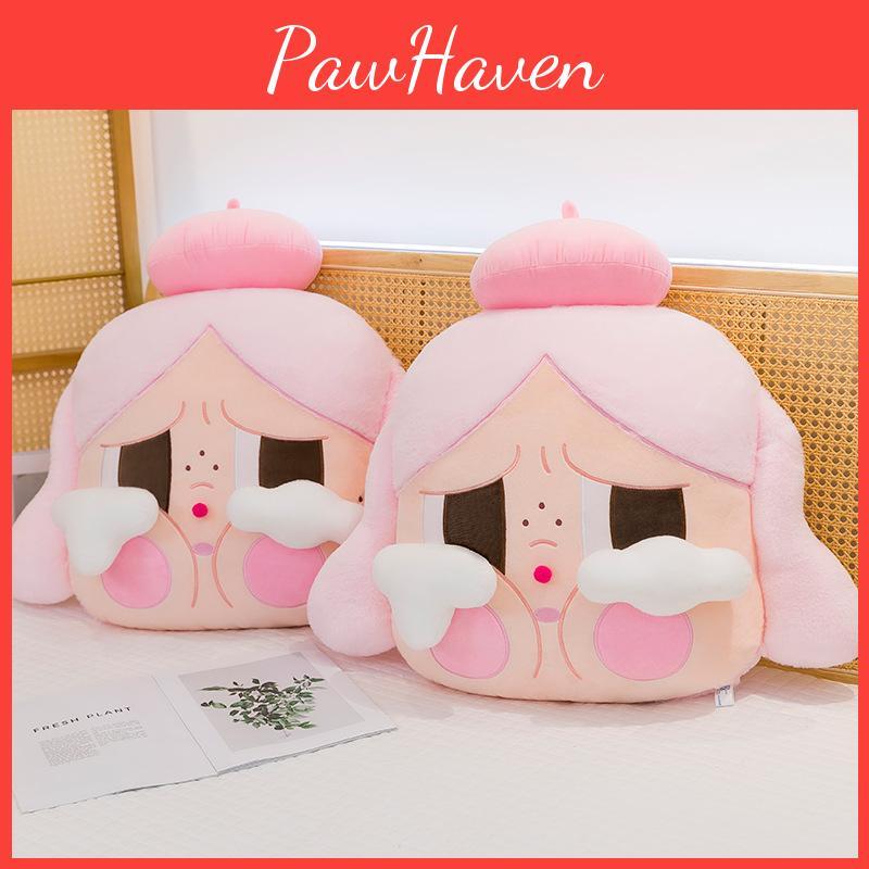 Cartoon Crybaby Plush Pillow For Childrens Room With Short Plush Filling