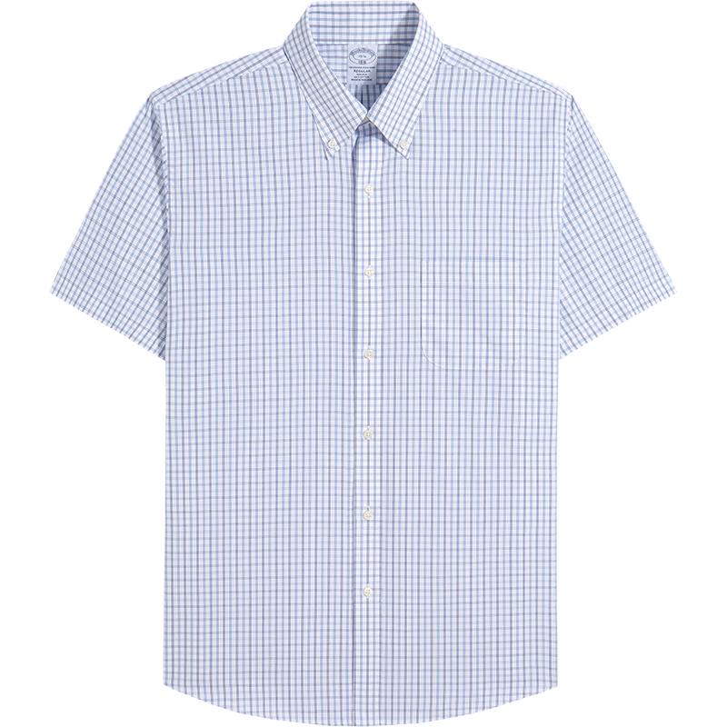 Мужская рубашка в клетку из коллекции Luxury от Brooks Brothers M (15H)