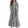 Girls' Maxi Dress Casual Holiday Dresses - Long Sleeve Dress With Pockets For 4-14Y