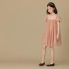 Hacikis Girls' French Sweet Pink Puff Sleeve Princess Dress