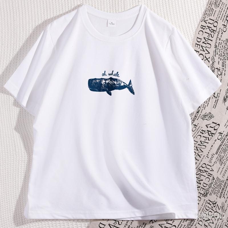 Funny Oh Whale Meme Tshirt for Men Women Beach Ocean Animal Printed T Shirts Mens Cotton Breathable Tshirt Mens Clothing