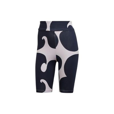 Color Block Print Knee-Length Slim Fit Sports Shorts Women Shorts Purple HH8760