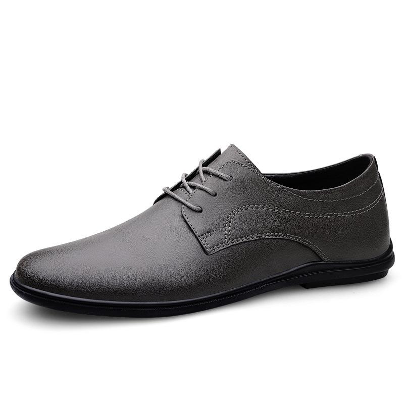 2309 Casual Leather Shoes Business Dress Casual Shoes Spring Cowhide Surface Flat Bottom Versatile Workplace Gentleman Single Shoes