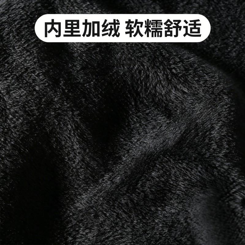 Unisex Knitted Neck Warmer Scarf Winter Fleece-Lined Thick Hooded Gaiter Cycling Outdoor Cold Weather