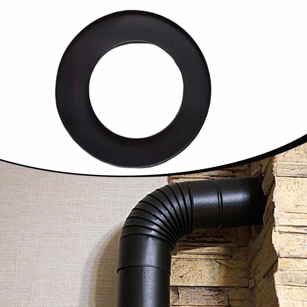 Roseta de Acabamento de Tubo Resistente ao Calor Lareira, Acessórios Domésticos, Ferro Fundido,