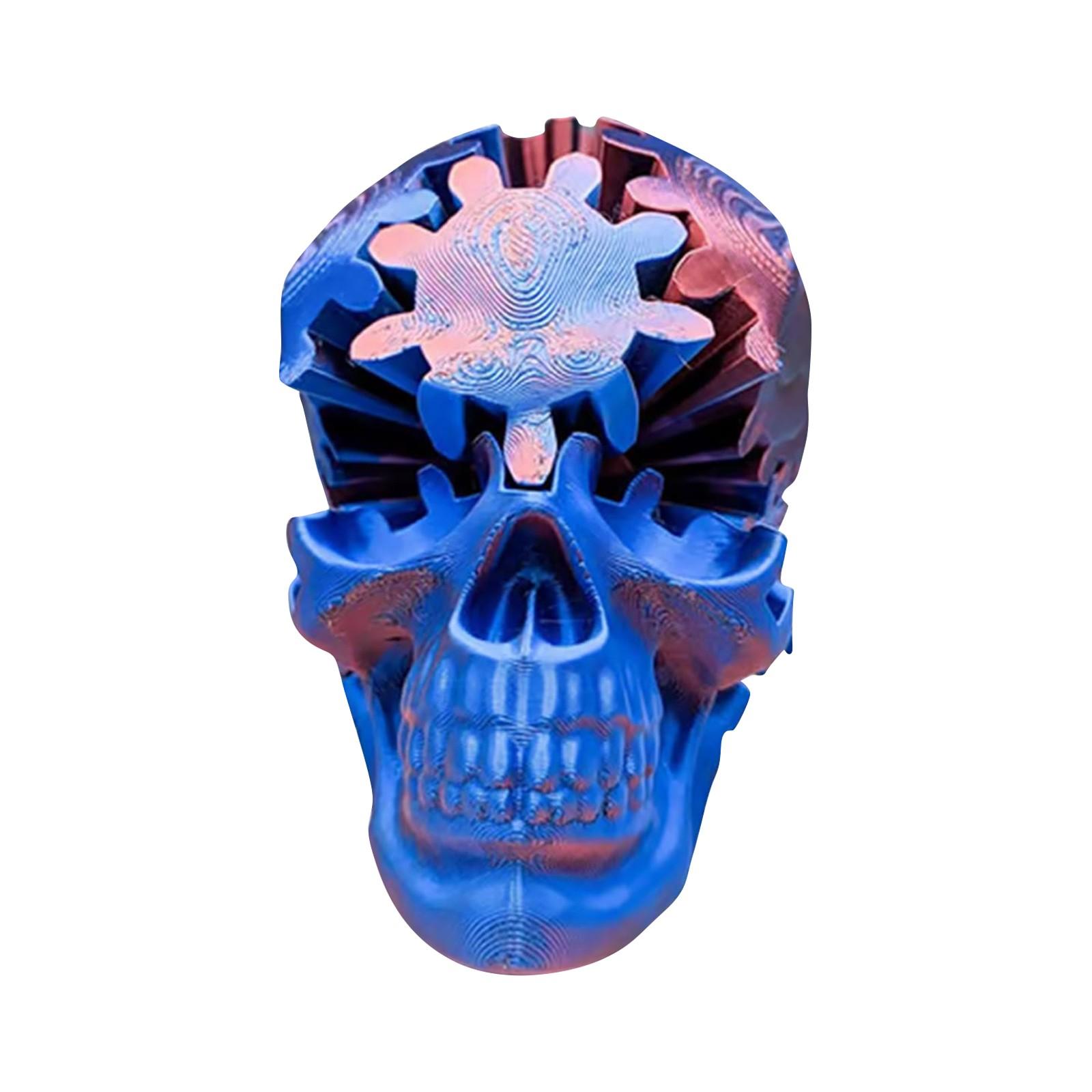 

3D Gear Skull Stress Relief Toy Mechanical Puzzle Model Desktop Decoration Educational Fidget Tool for Adults and Teens
