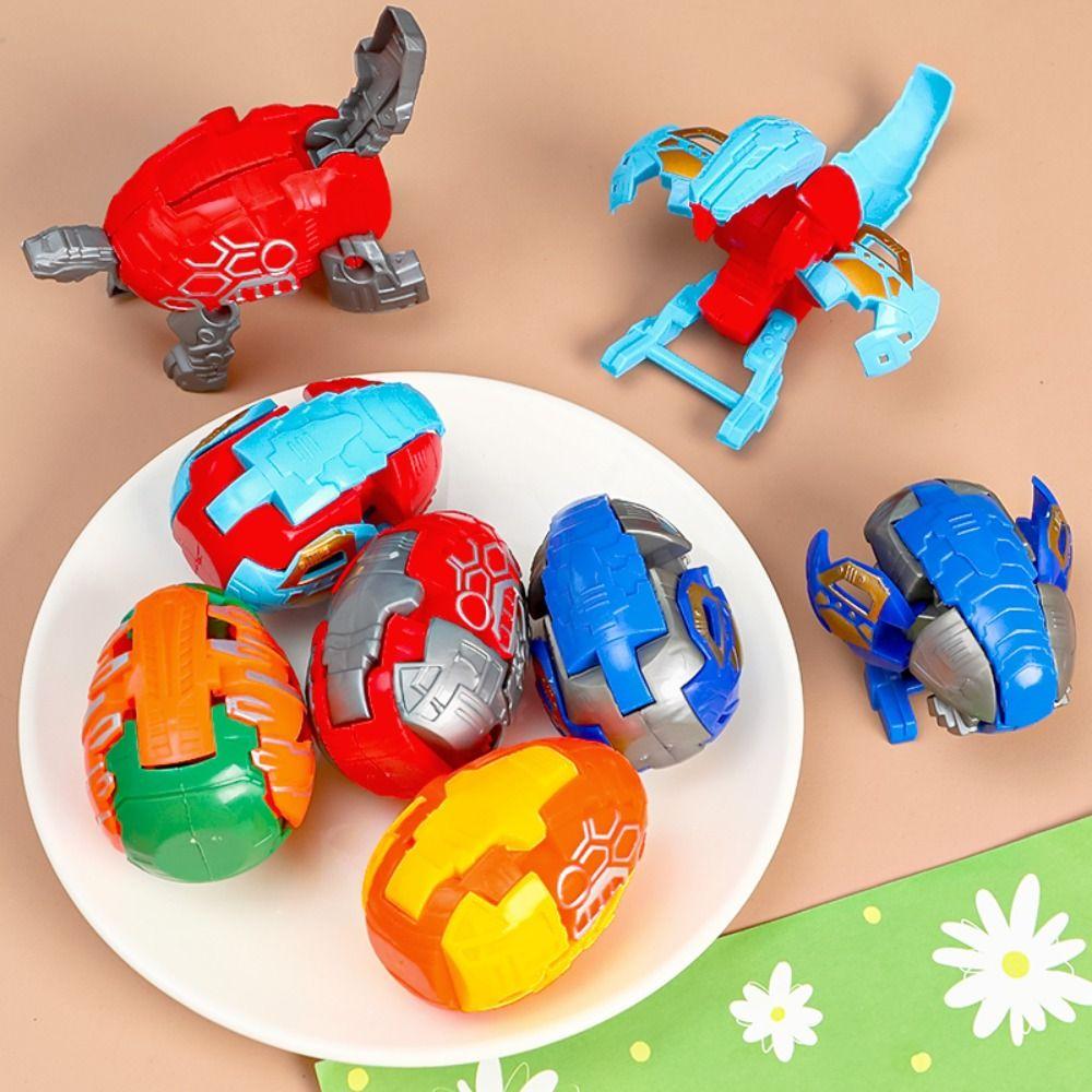 Plastic Dinosaur Eggs Transforming Toy Dinosaur Model Dinosaur Deformation Robot  Adult