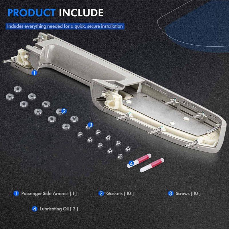 For Chevy Silverado 1500 2500HD 3500HD 2010-2014 For GMC Sierra 1500 2500 Armrest Front Right Repair Kit 22818471