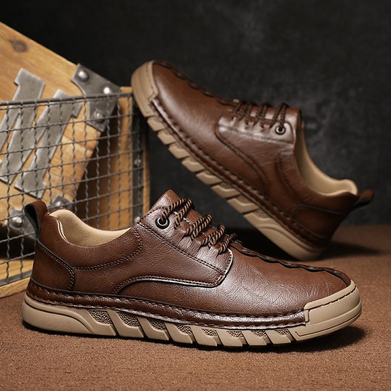 Ručně vyráběné pánské ležérní kožené boty pro muže mokasíny pánské ploché boty boty na řízení