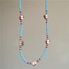 New Trend Summer Ceramic Fish Pearl Starfish Fruit Pendant Necklace Y2K Harajuku Beads Choker Beach 2000s Sea Ocean Jewelry New