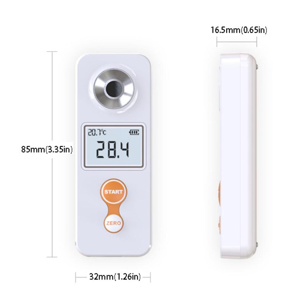 High Precision Saccharimeter Tester Handheld Sugar Concentration Tester Refractometer Household 0-32