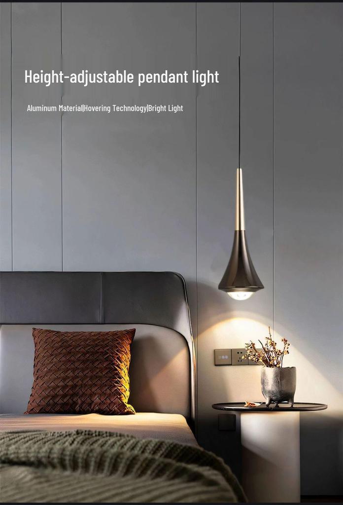 Modern Minimalist Liftable Luxury Pendant Light for Bedroom and Dining Room