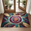 Burnley Football Design Crystal Velvet Rug Soft Decorative Mat for Bedroom Entrance
