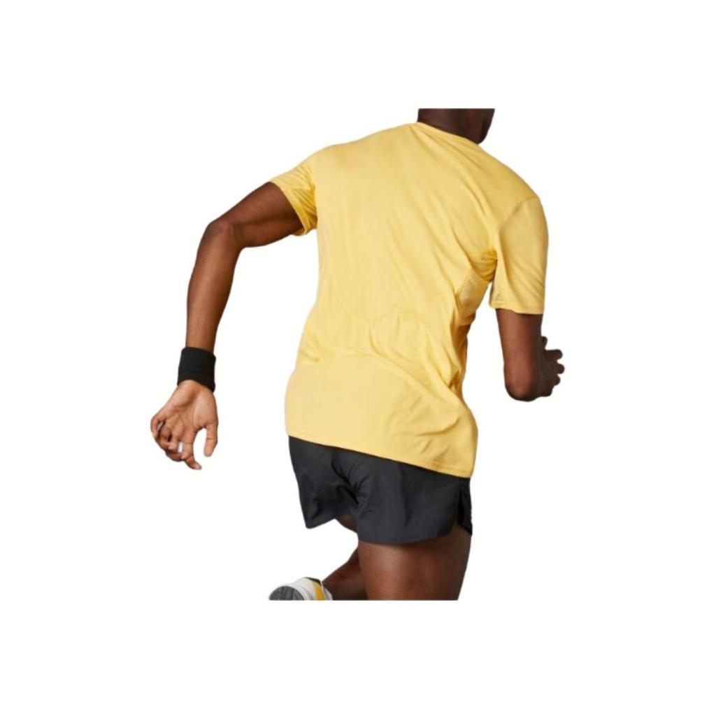 adidas Slim Fit Comfortable Round Neck Short Sleeve T-Shirt With Solid Color Print Logo Men Tops Light-Yellow IR7126