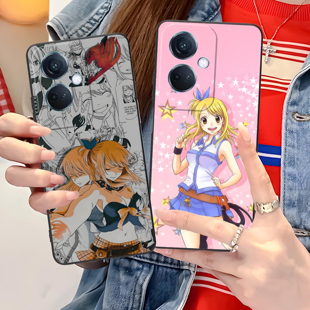 Fairy Tail Lucy Mobile Phone Case for OPPO Reno 14 13 12 11 10 9 8 7 6 5 F T Pro 5G Colorful Printing Cover Smartphone Luxury