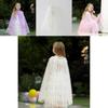 Pelerină de Zână Fermecătoare pentru Fetițe cu Sclipici Strălucitor pentru Costumul Elsa din Frozen
