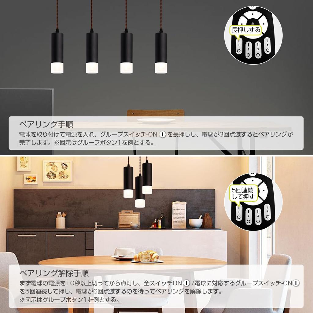 ANWIO Pendant Light, Spotlight for Ceiling Mount, 100cm Adjustable, 4.5W Power Consumption (40W Equivalent), Includes LED Bulb, Remote Control, Cord,