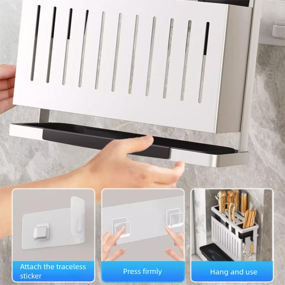 Multi-purpose Storage Rack with Brackets Cutting Tool Stand Kitchen Storage Holder  Home Storage