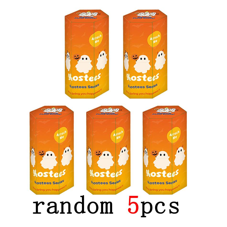 Ghostees Halloween Ghost Phone Charm Mini Surprise Fun Desk Figurine Cute Ghost Box Mystery Buddy for Desktop Accessories