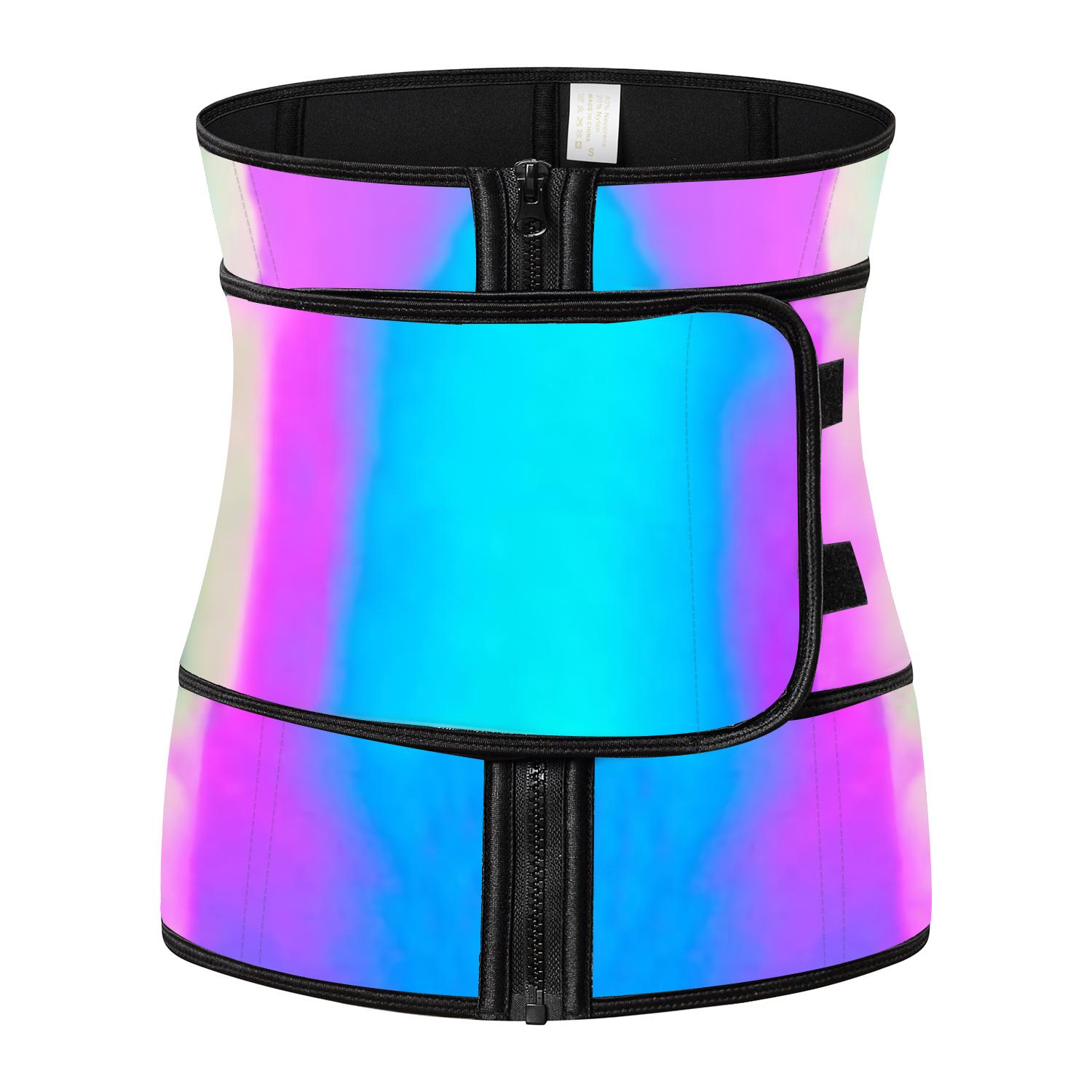 Body Shaper Shapewear Waist Wrap Trimmers Latex Cincher Slimming Belts Tummy Trimmer Waist Trainer Pink Xs