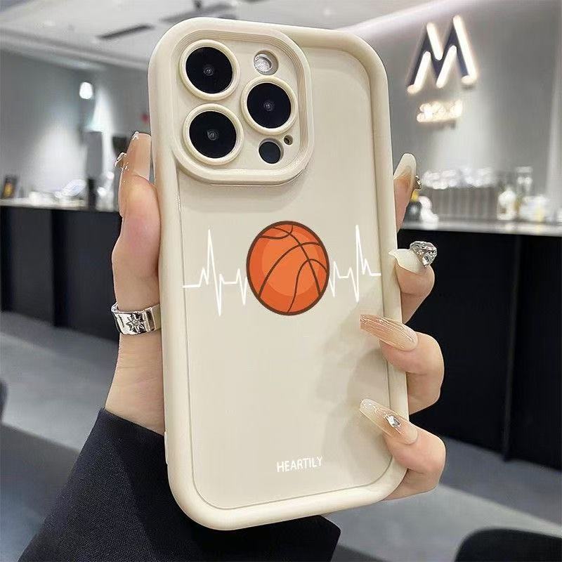 Basketball sensor is suitable for iphone16pro mobile phone case Apple 15 anti-drop 14 personality 13promax new 16X