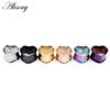 Alisouy 2ks 8mm-30mm 316L Nerezová ocel Love Heart Tunelky do uší Zátky Expander Nosítka Měřidla Náušnice Body Piercing Šperky